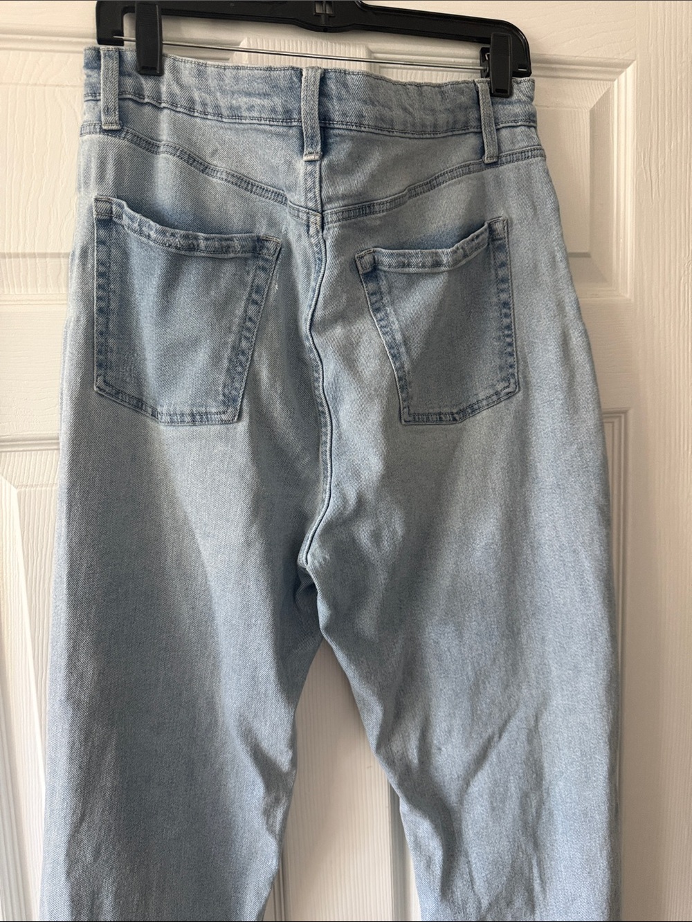 Light Blue Distressed Ripped Jeans - Picture 2 of 2